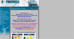 Desktop Screenshot of catonsvillebadminton.org